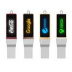 USB Metal Madera Con Luz led